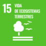 Icono ODS 15 Vida de ecosistemas terrestres